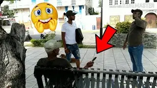 Retos y bromas en la calle (broma sale mal, nos sacaron  un cuchillo)