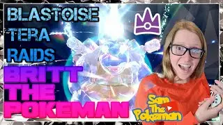 Blastoise Tera Raids w/ BrittThePokeman - Pokemon Scarlet Violet #shorts #shortfeed