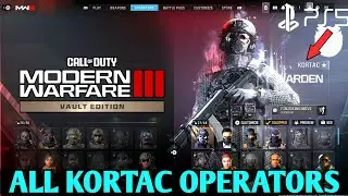 All Kortac Operators Call of Duty Modern Warfare 3 Vault Edition Kortac Operators | MW3 Operators