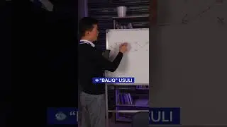 Qiziqarli va noodatiy tarzda matematikadan masalani yechish: “Baliq” usuli😄 #prezidentmaktabi