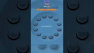 3d loading animation by by HTML&CSS only !!! 
