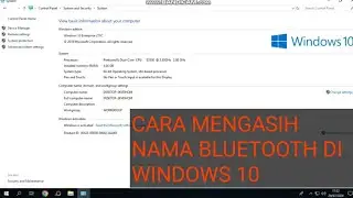 Cara mengasih nama bluetooth di  Windows 10