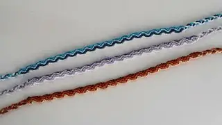 Peruvian Wave Friendship Bracelet Tutorial