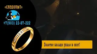 Золотое кольцо упало в снег