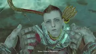 Atreus sees kratos's evil side