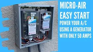Air Conditioner Powered by Micro-Air EasyStart with Genmax GM900iED Portable Generator