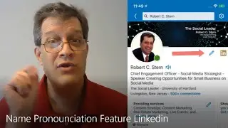 Name Pronunciation Feature on Linkedin, But there is another way to use it on Social Media