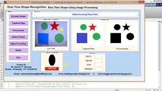 Matlab code for Real Time Shape Recognition using image processing