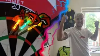 I Hit A 180 With These LIGHT UP DARTS!! Pro Light Darts (SO COOL)