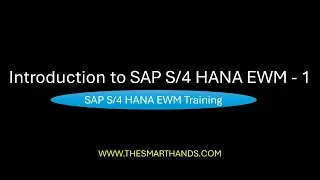 Introduction to SAP S/4 HANA EWM - 1 | S4HANA EWM Training Videos