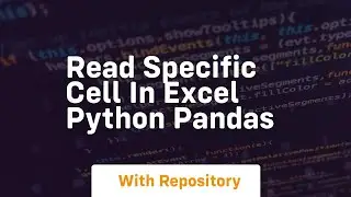 read specific cell in excel python pandas