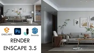 TUTORIAL !! RENDER INTERIOR #1 || ENSCAPE 3.5 ||