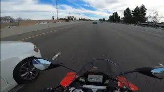 car goes for the lane split