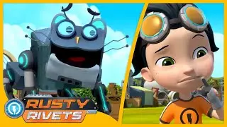 Rusty Makes a Robot Cat 😺 | Rusty Rivets | Cartoons for Kids