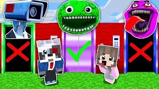 НУБ И ПРО В ЛИФТАХ ГРИМАС ШЕЙК и GARTEN BANBAN 4 в МАЙНКРАФТ SCP МАК ДОНАЛЬДС КАМЕРАМЕН