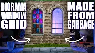 Make STUNNING Diorama Window Grids From GARBAGE