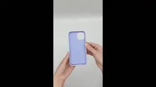 Силиконовый чехол для iPhone 12 / 12 Pro светло-фиолетовый