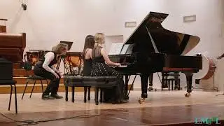 Slavonic Dance Op 72 No 7 by Antonin Dvořák | Performed by Tatiana & Esther (Piano Duet)