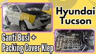 Cara Ganti Busi & Packing Cover Klep Hyundai Tucson. Cegah Oli Bocor Ruang Bakar Mesin #mobil keren