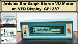 Arduino Bar graph Stereo VU meter on VFD display GP1287