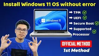Install Windows 11 OS without Error - In Tamil | Fixed TPM, UEFI , Secure Boot Problem