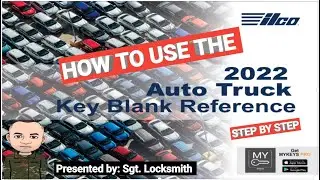 Ilco 2022 Auto Truck Key Blank Reference - How to use, Step by Step, plus see some of the errors.