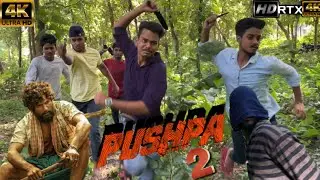 Pushpa Forest Fight scene | Allu Arjun IPushpa movie | ReCreated video 4k