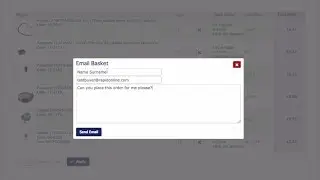 Emailing a Basket on the Rapid website