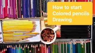 How to start drawing with colored pencils #coloredpencils#fabercastell#howto