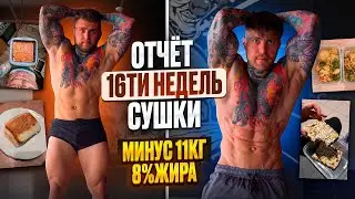 Минус 11 кг за 16 недель, подвожу итоги своей сушки #сушкатела #процентжира #диетадляпохудения