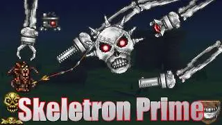 Skeletron Prime Boss Fight | Master Mode | - Terraria