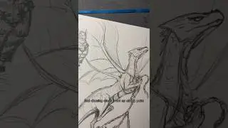I’m still learning 🖤 #Smaugust2024 #sketchbook #dragonart #sketching #art #drawing #artchallenge