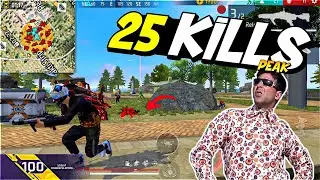 PEAK 25 (HALF LOBBY) KILLS CHALLENGE 🤯   Solo VS Squad Rank Gameplay ❤️ - Neel Gaming