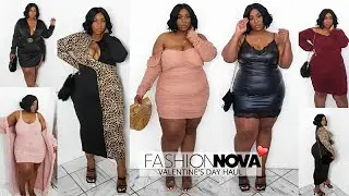 Sexy, Romantic OR Spicy? FASHION NOVA CURVE Plus Size Dress Haul! VDAY 2021