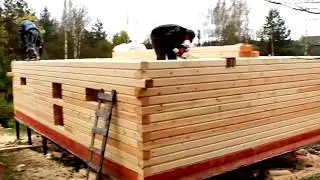 Строительство дома из профилированного бруса