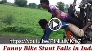 Funny bike stunts fails in India