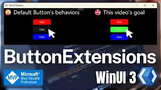 WinUI 3 ButtonExtensions | WinAppSDK | XAML | UWP | WPF | .NET