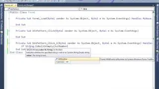 How to Generate the Reverse Pattern in Windows Application using Vb.Net