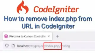 How to remove index.php from url in codeigniter