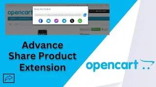Install Advance Share Product Extension on OpenCart