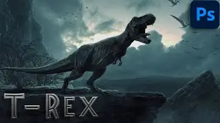 T-Rex Photoshop Photo Manipulation Speed Art | 3D Guys