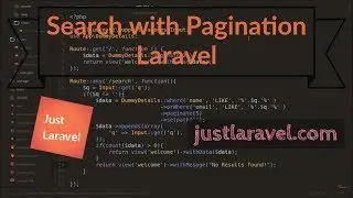 How to implement Paginated data with Search functionality in Laravel