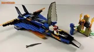 Сборка LEGO 9442 Jay's Storm Fighter | Штормовой истребитель Джея  (Clone - Bela 9756)