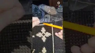 bag on plastic canvas