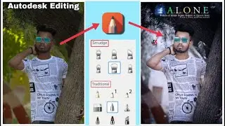 Autodesk Photo Editing | Hard Smooth | White Face + Dark Background | Face Smooth Jk editz