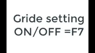 how to use grid setting in autocad 2016 by Autocad 2D+3D Full