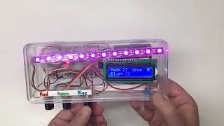 Red-Green-Blue Color Mixer Box With Numeric Value Display