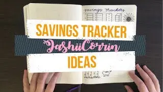 Savings trackers for your bullet journal 💜