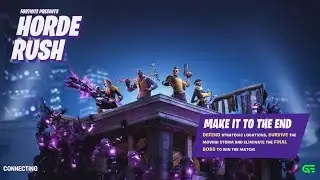 How I won the new horde rush game mode in Fortnite!!