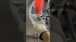 Покраска дисков в светлый графит металлик